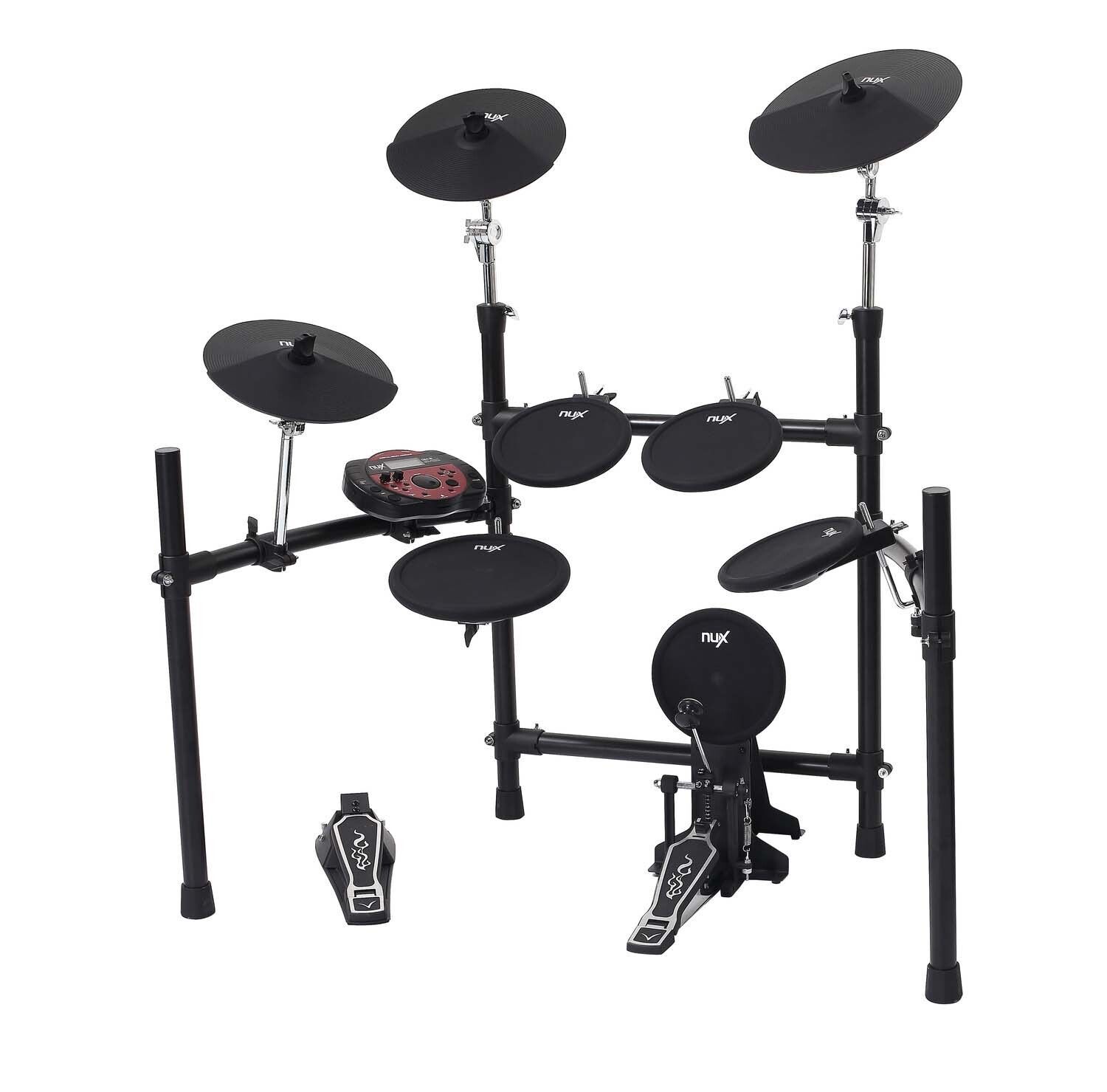 NuX DM3 Electric 8 Piece Electronic Drum Kit + Amp and Stool Nux