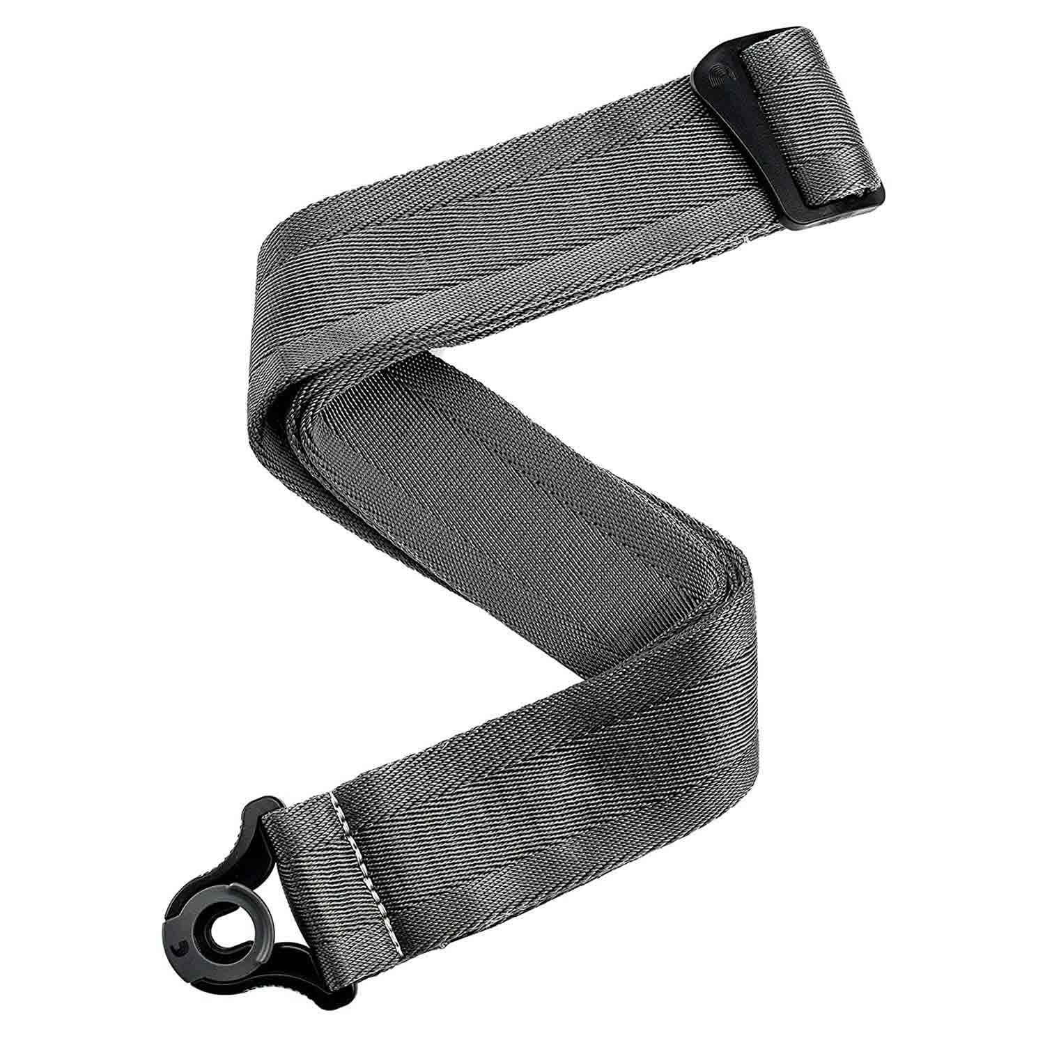 D’Addario 50BAL09 Auto Lock Guitar Strap Metal Gray D'Addario