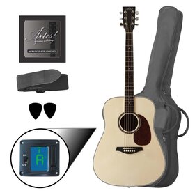 LSPMNT Beginner Acoustic Guitar Pack - Matt Natural