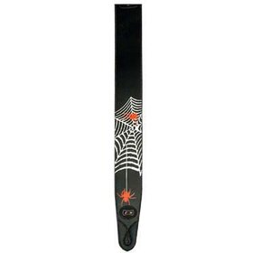 9912 Guitar Strap with spider Web Graphic