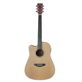 DCB350 Left Hand Solid Wood Dreadnought Acoustic Guitar