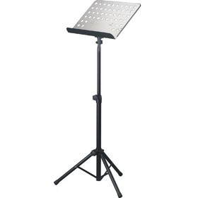 MUS002 Adjustable Orchestral Music Stand with Solid Bookplate - Heavy Duty