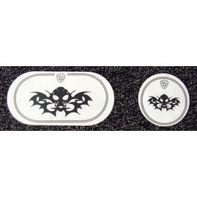 GPB40A Bass Drum Patch White Plastic