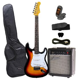 STPK TSB ST Style Electric Guitar Package with Amp Tuner