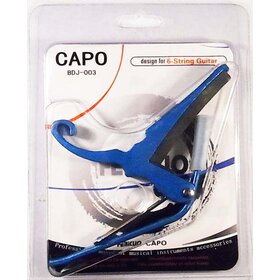 Blue Metal Curved Guitar Capo Suits Electric & Acoustic