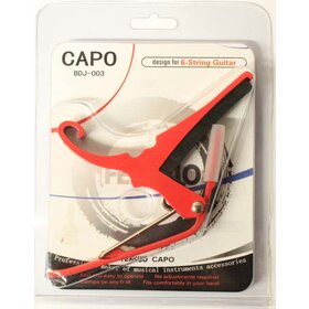 Red Metal Curved Guitar Capo Suits Electric & Acoustic