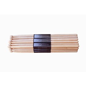 DSW5A 12 Pairs of Willow 5A Drum Sticks with Wooden Tips