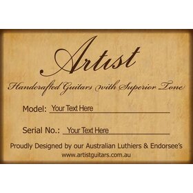 Custom Sound Hole Label