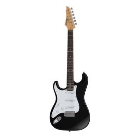 STBK Left Hand  ST Style Electric Guitar - Black
