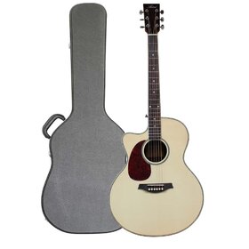 JumbCEQL+C Left Hand Jumbo Acoustic Guitar & Case