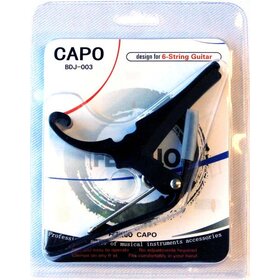 MCCBK Guitar Capo Suits Electric & Acoustic Guitars - Black Metal Curved 