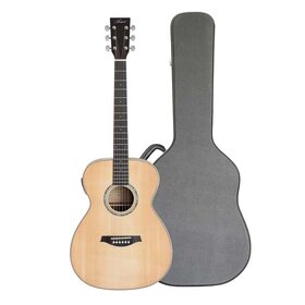OM50EQC OM Size Solid Top Acoustic Guitar with Fishman & Hard Case