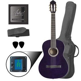 CL44 TP Value Pack Full Size 39 Classical Guitar Purple