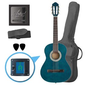 CL34 TBB Value Pack Classical Nylon String Guitar Blue