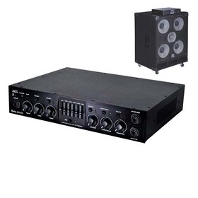 BT500H - Bass Quad Box, 4 x 10 Speakers +  500 Watt Bass Amp / Amplifier Head