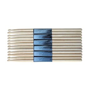 DSW5A Willow Drumsticks With Wooden Tips - 6 Pairs