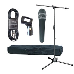 High Grade Mic Stand Pack (XLR-XLR) - Mic Stand, Bag, Microphone