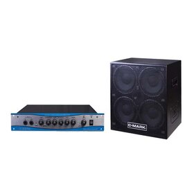 PB400H& PB410C 400 Watt Bass Amp Head&  4 10" Ferrite Bass Speaker