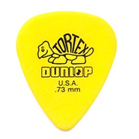JD418R0.73 Dunlop Tortex Guitar Pick - Yellow.73mm 1 Piece