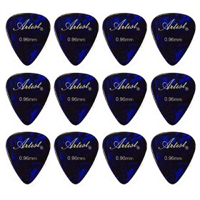 AP12A0.96 Coloured Celluloid Guitar Picks - 0.96mm/ 12 Pieces