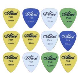 AP12F1.5 Matte Nylon Guitar Picks - 1.5mm/ 12 Pieces