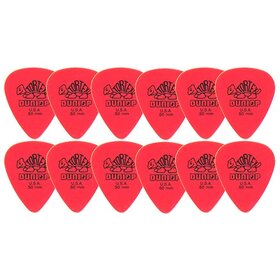 JD418R0.50 Dunlop Tortex Guitar Pick - Red.50mm/ 12 Pieces