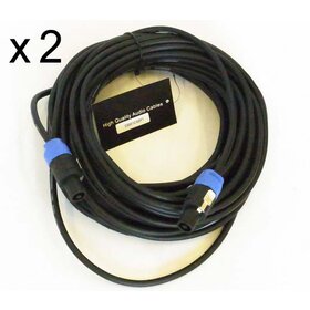 SS60 2 Pack | 60ft/20M Speaker Cable / Lead | Speakon to Speakon