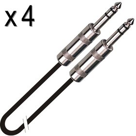 TT30 4 Pack 30ft/10M TRS Cable / Lead | Balanced Jack to Jack 1/4"