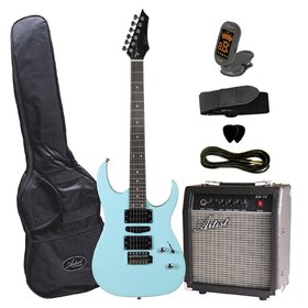 AG45BLUPK AG45 Electric Guitar Package with HSH Pickups and Trem -  Blue