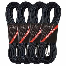 MC45XX 4 Pack | 45ft / 15m Balanced Mic Cable / Lead | XLR to XLR
