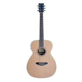 OMC100EQ OM Size Solid top Acoustic Guitar with built-in Preamp/tuner