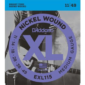 EXL115 D'Addario EXL115 Electric Guitar Strings Light 11 - 49