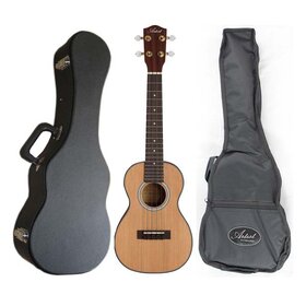 UKC200C Concert Ukulele Solid Top & Back, Laminate Sides - with Bag & Hard Case