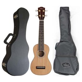UKS200C Soprano Ukulele Solid Top & Back, Laminate Sides - with Bag & Hard Case