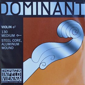 DT130 Dominant Thomastik 130 Violin String Medium 4/4 DT, Single E String