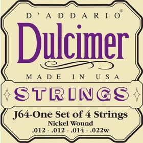 J64 D'Addario J64 Dulcimer Strings Nickel 4 String