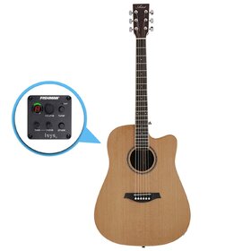 DC200CEQHG Solid Top Acoustic Electric Guitar