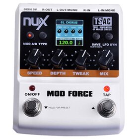 Nux MOD FORCE Multi Modulation Effects Pedal - Phaser/Chorus/tremolo & More