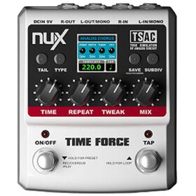 Nux TIME FORCE Digital/Analogue Delay Multi Effects Pedal