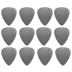 JD44R0.73 Dunlop Nylon Standard Guitar Pick - Grey 0.73mm 12 Pack