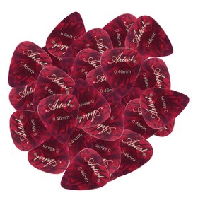 AP12A0.46 Coloured Celluloid Guitar Picks - 0.46mm/ 72 Pieces