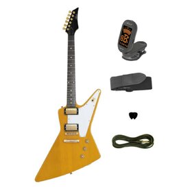 FLYPLUS Yellow FLY Body Electric Guitar + Bonus Accessories