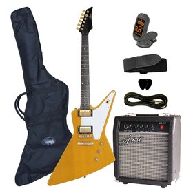 FLYPK Yellow FLY Body Electric Guitar + Amp & Accessories
