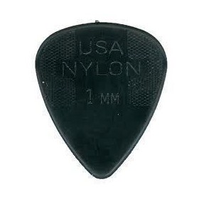 JD44R1.0Black Dunlop Nylon Standard Guitar Pick - Black 1.0mm 1 Piece