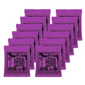 EB2620 12 Pack Ernie Ball 2620 Nickel Wound 7-String Power Slinky Custom Gauge Electric Guitar Strings 11-58