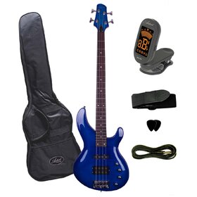 AG205FMBLSBPLUS Electric Bass Guitar  + Bonus Accessories