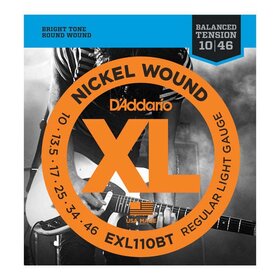 EXL110BT D'Addario EXL Electric Guitar Strings, Bright Tone - Light 10-46
