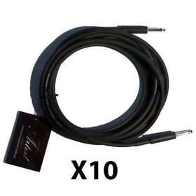 GC20 10 Pack  20ft/6M Guitar Lead / Cable - Double Heat Shrink