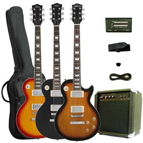 LP Style Electric Guitar Package (Basswood ) with Amp & Accessories