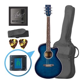 LSPSTBB(BB) Damaged Small Beginner Acoustic Guitar Cutaway Package - Factory Second